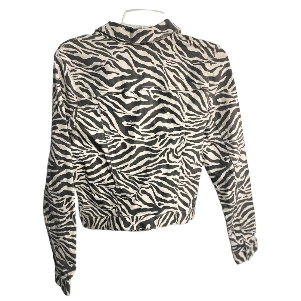 K. Kijak x H&M Zebra Print Cropped Jacket